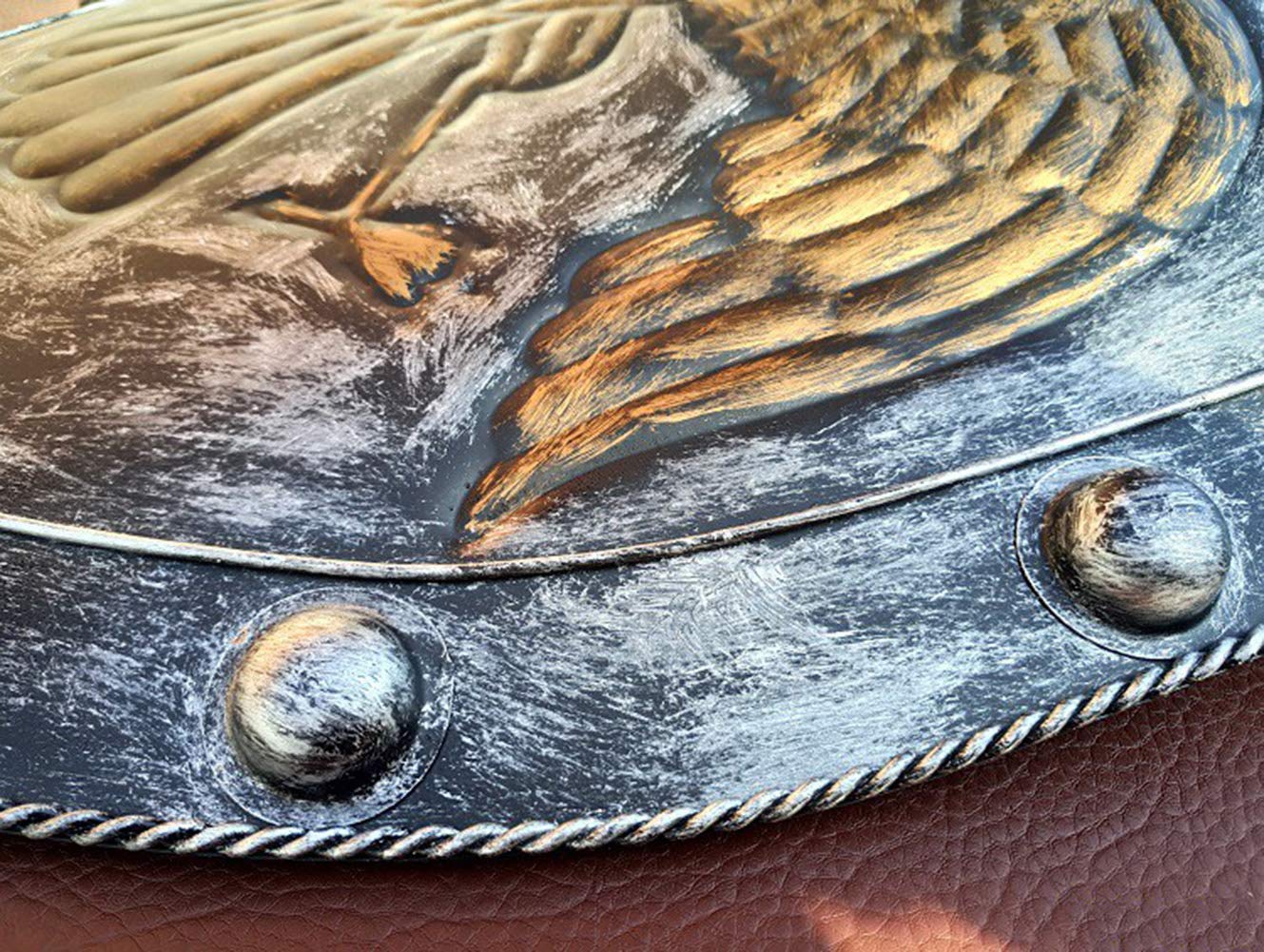 Amazon.co.jp: ローマの盾装飾、中世の騎士の盾の壁には、メタルレトロ