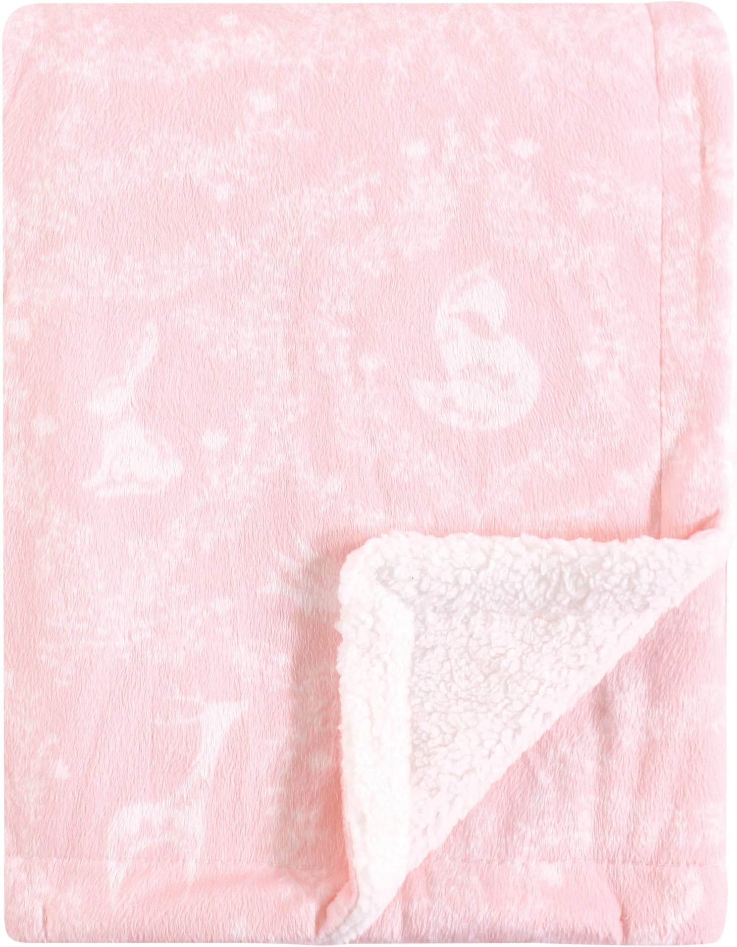 Mink Blanket with Sherpa Backing, Lace Garden