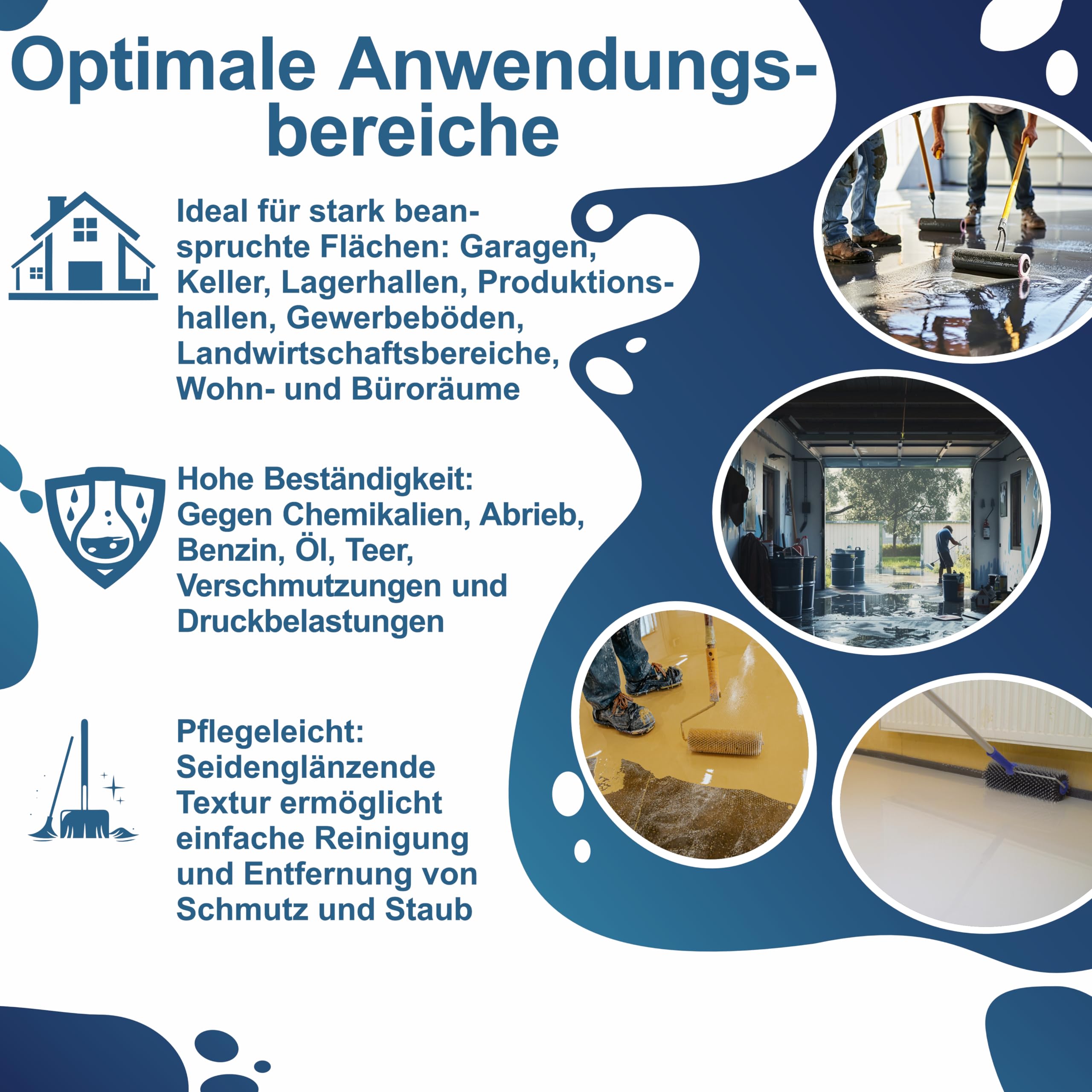 2K Epoxidharz Bodenbeschichtung Bodenfarbe Bodenlack MATT für Garage, Keller & Gewerbe – strapazierfähig, chemikalienbeständig & lösungsmittelfrei - Anthrazitgrau 5KG