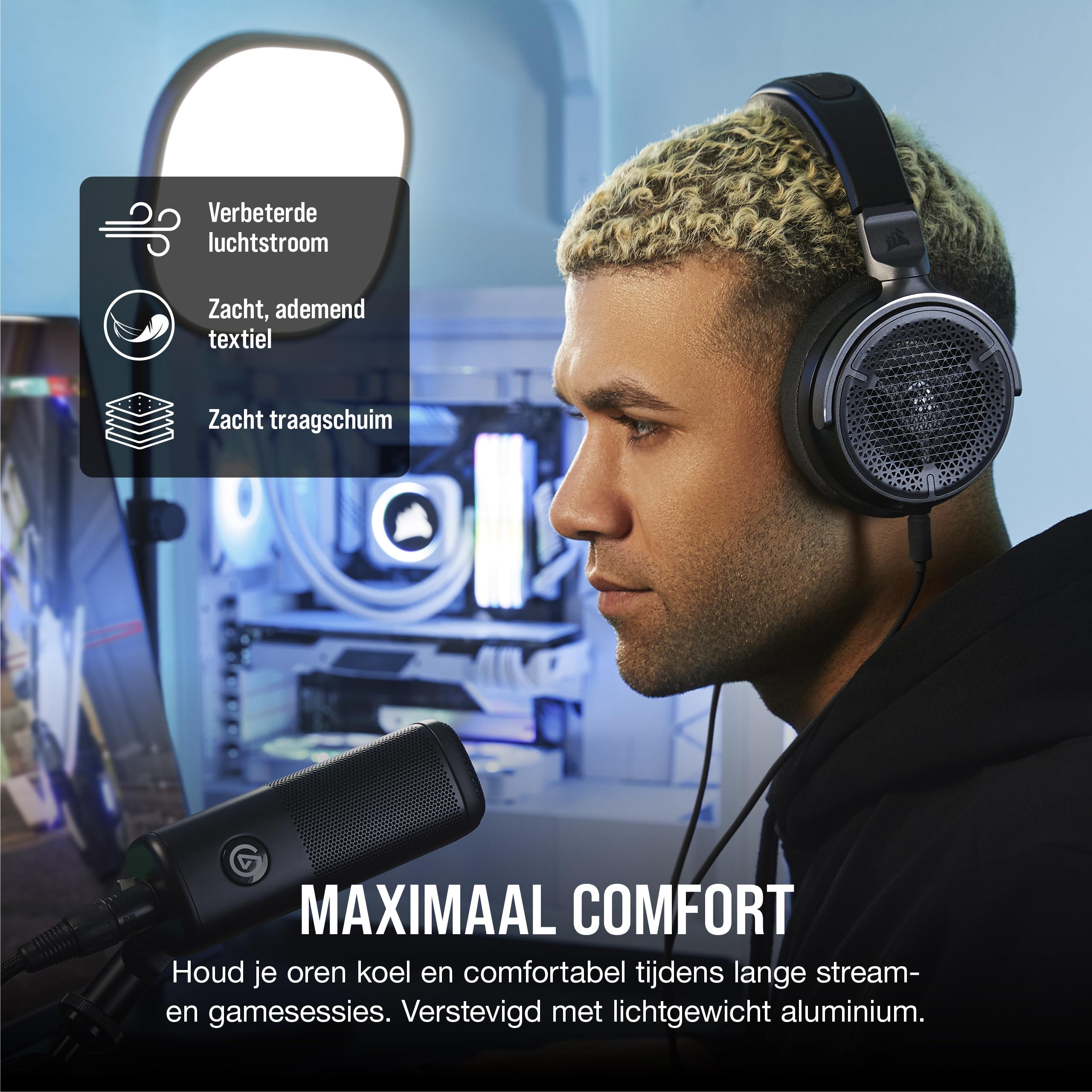 CORSAIR VIRTUOSO PRO Wired Open Back Gaming Headset - Detachable
