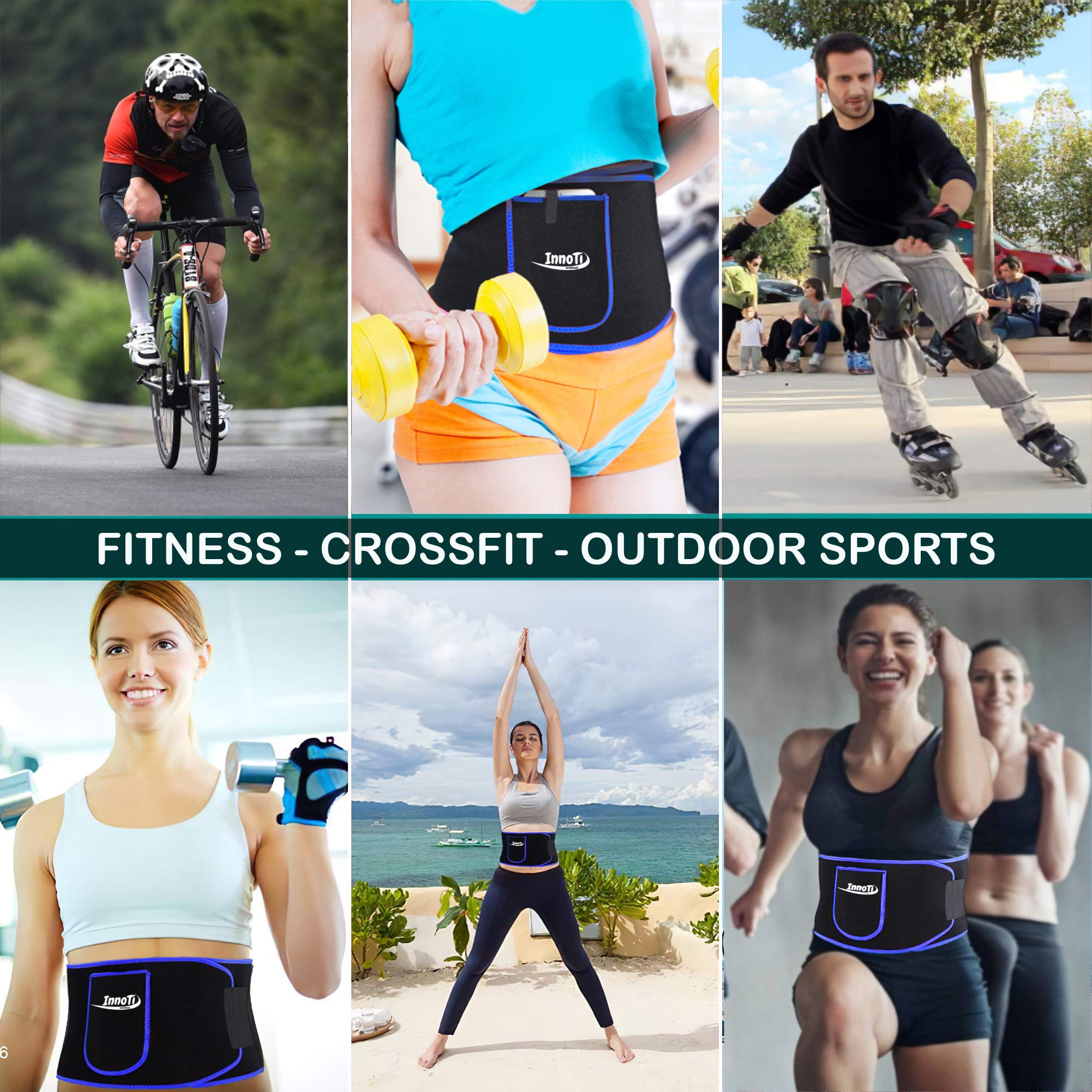 Fascia Addominale Dimagrante Uomo e Donna in Neoprene - Cintura Dimagrante Addominale per Palestra, Fitness e Sport - Fascia Snellente Pancia ed Effetto Sauna - Fascia Dimagrante per Sudare