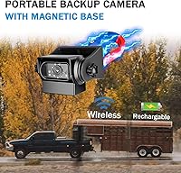 Vista 2 de EWAY Strong Magnetic Wireless Backup Camera for iPhone Android, WiFi Hitch Camera Rechargeable Battery for Hitch Gooseneck Travel Boat Horse Trailer