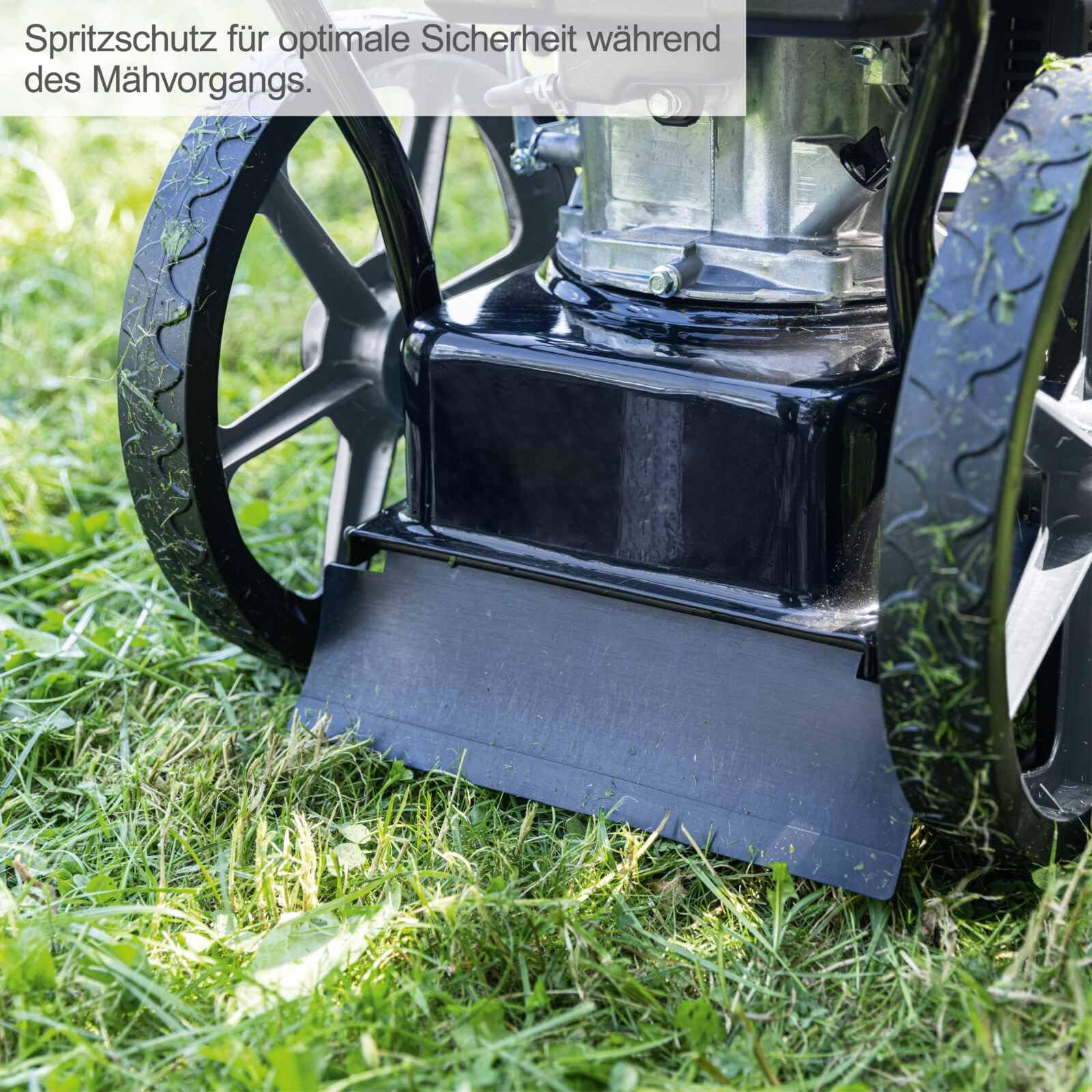 Scheppach HMP161-56 Benzin Wiesenmäher Hochgrasmäher 800 m2/h | 56 cm Schnittbreite | 4,1PS / 3kW | Höhenverstellung 40–95mm | Seilzugstarter | Motorsense Rasentrimmer Rasenmäher inkl. 10x Ersatzfäden
