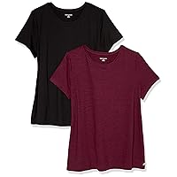 Amazon Essentials T-Shirt Tecnica Girocollo Elasticizzata Asciugatura Rapida (Anche)