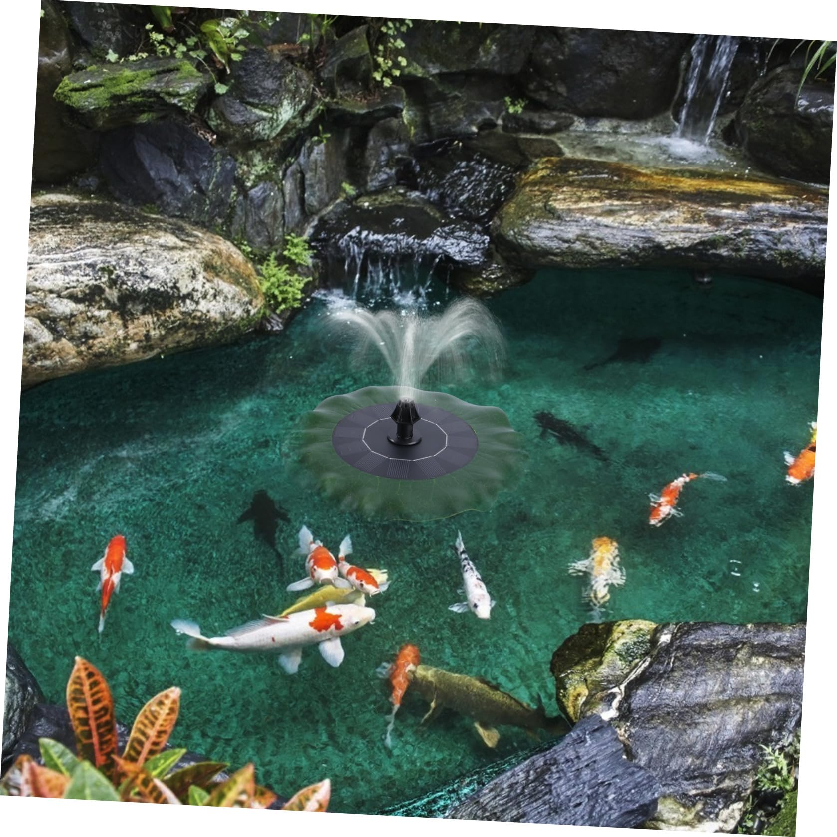 Pompa ad Acqua Solare a Forma di Foglia di Loto per Decorazione da Giardino, Funzionamento Automatico, Efficiente, Materiale Plastico, Versione As180-0814b
