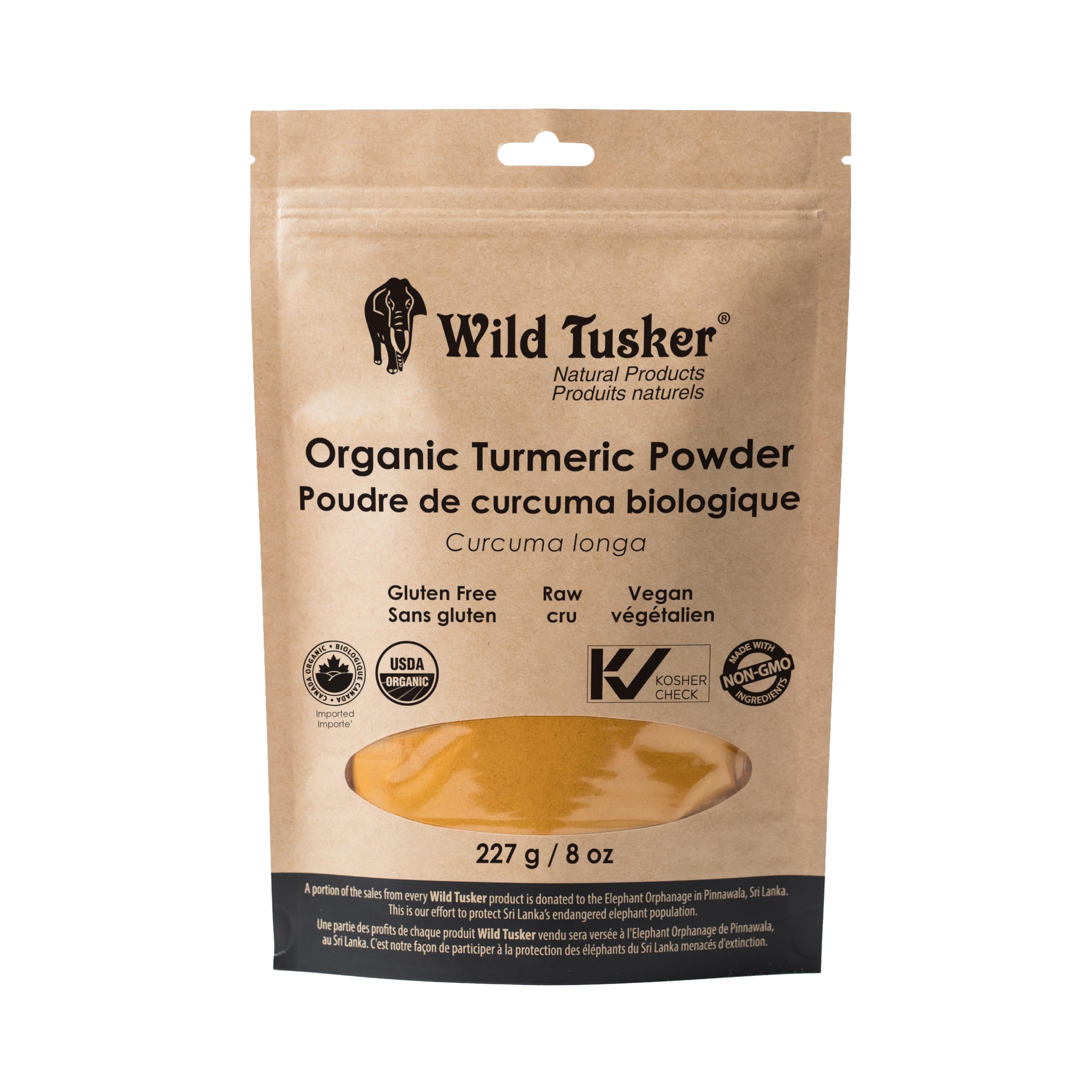 Wild Tusker Organic Turmeric Powder 227g
