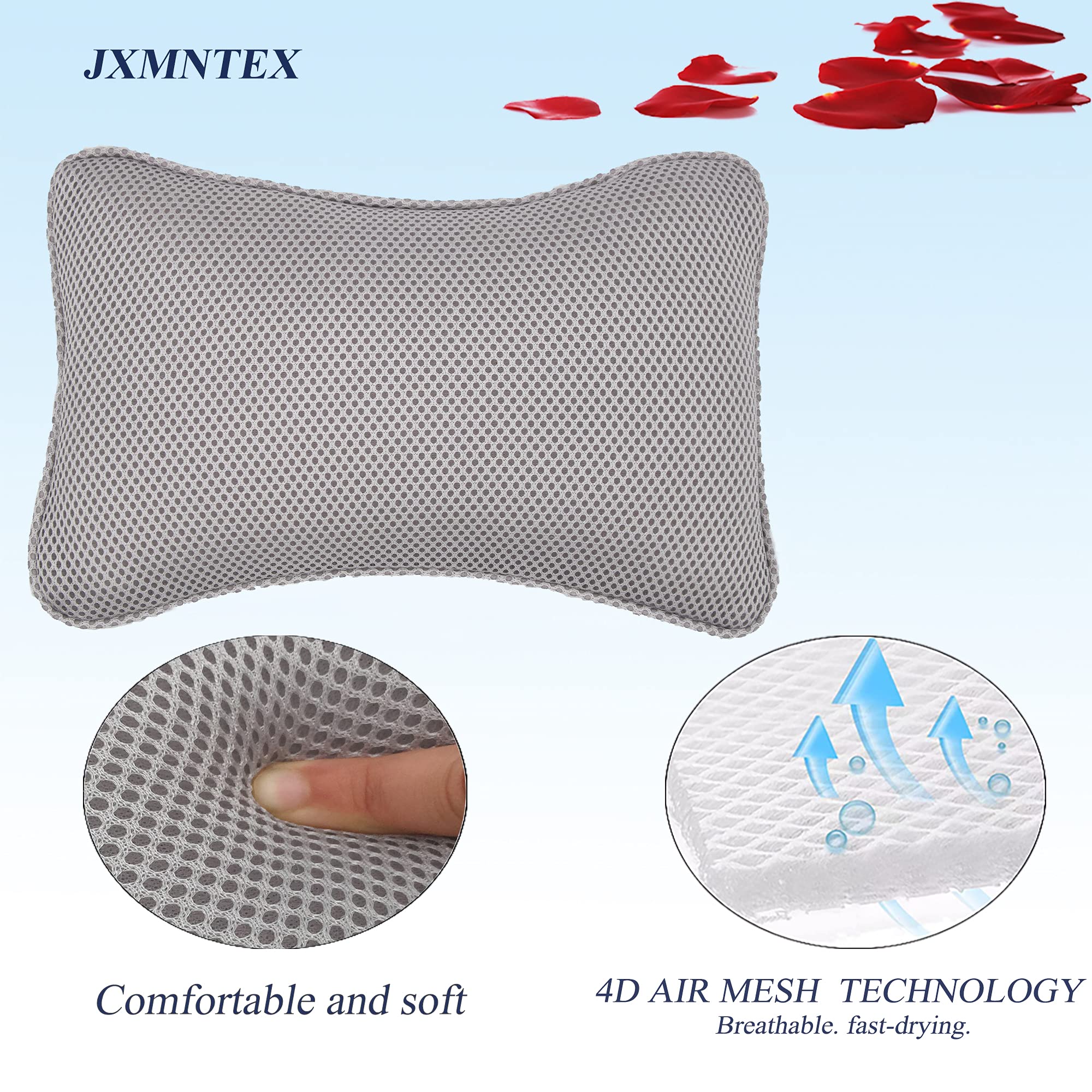 Coussin De Bain Intégral - 127x36 Cm - Mousse PVC Respirante - 30 Ventouses Antidérapantes - Confort Spa à La Maison - 12