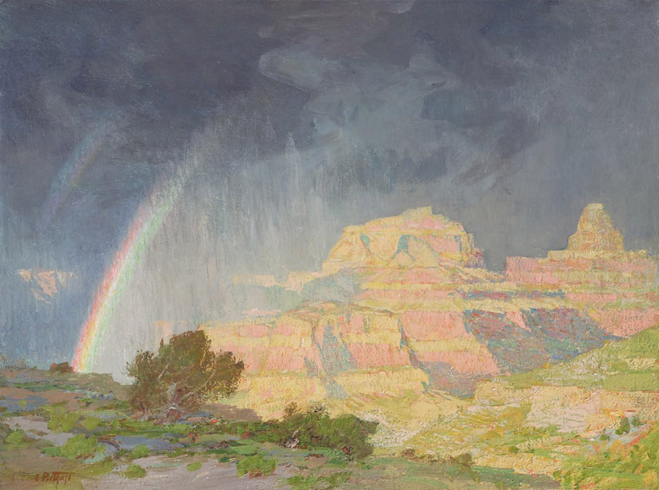 ARTXLXXBN Famous Art Print Poster Vintage Wall Art Grand Canyon by Edward Henry Potthast Canvas Art Poster for Home Decor 60x90cm