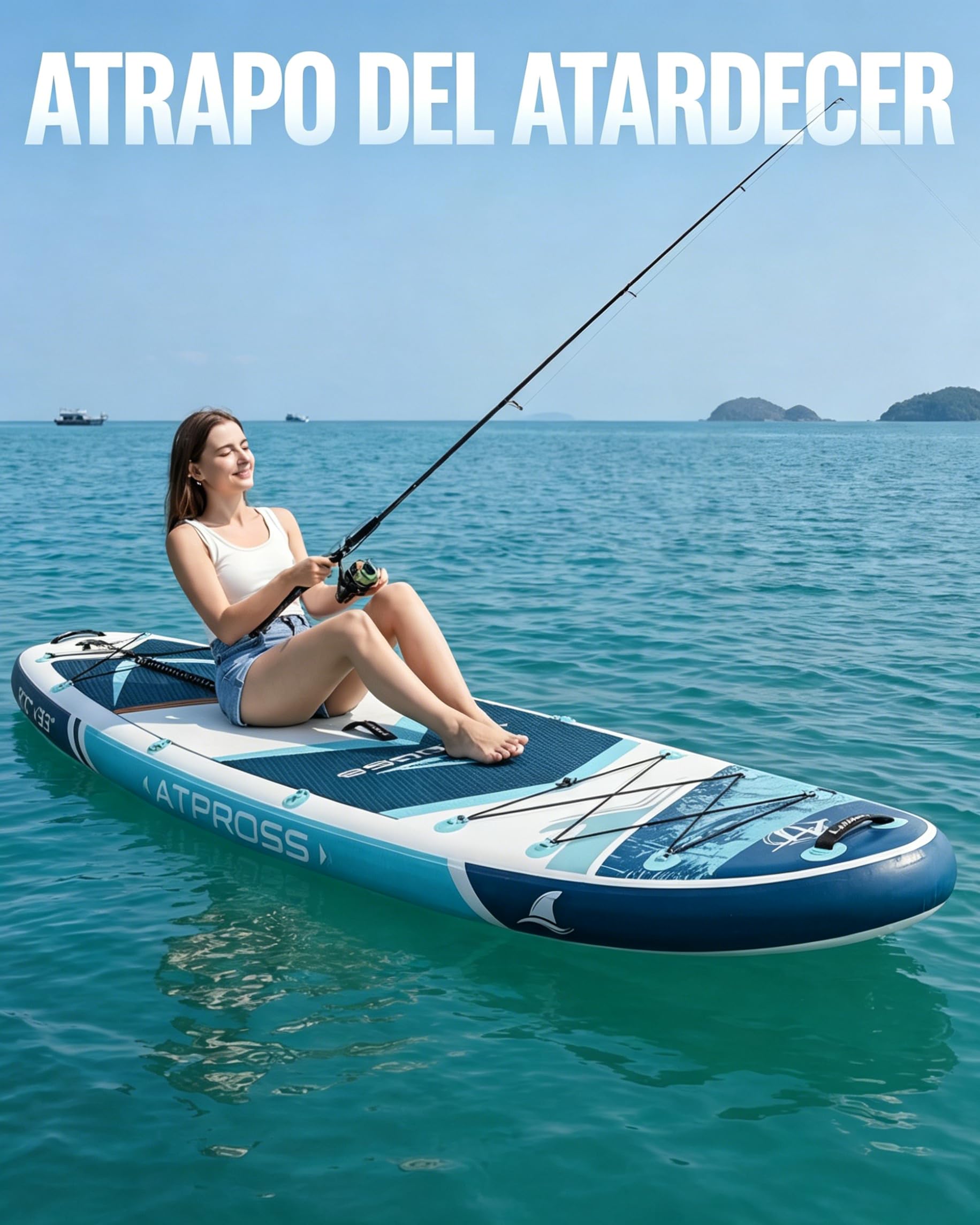 Tabla de Paddle Surf Hinchable con Asiento de Kayak y Accesorios, 320x84cm Sup Extra Ancha para 2 Personas, Carga 200kg, Kayak Hinchable Estable y Antideslizante para Adultos y Surf