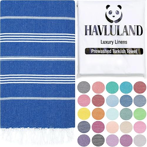 Miniatura 30 de Havluland - Juego de toallas de baño (100 % algodón turco)