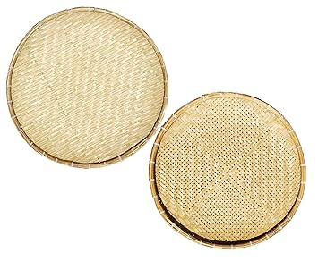 Big Hole Fruit & Vegetable Washing Drain Strainer & One Food Display Tray. (Strainer+Tray)