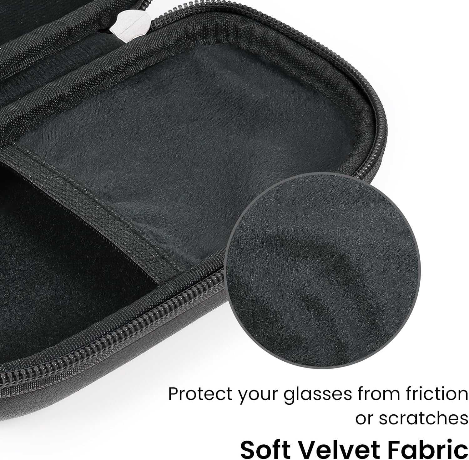 WOMACO Dual Glasses Case, Hard Shell Eyeglasses Case for 2 Paris, Portable Travel Double Sunglasses Organizer for Women Men