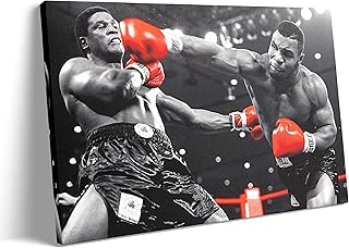B.B.F MAKE Mike Tyson Poster Autographed Wall Decor Mike Tyson Boxing-Ideal Gifts For Boys Men Christmas Father's Day, Birthday, Inspiring Wall Decoration Poster for Bathroom Bedroom Living Room