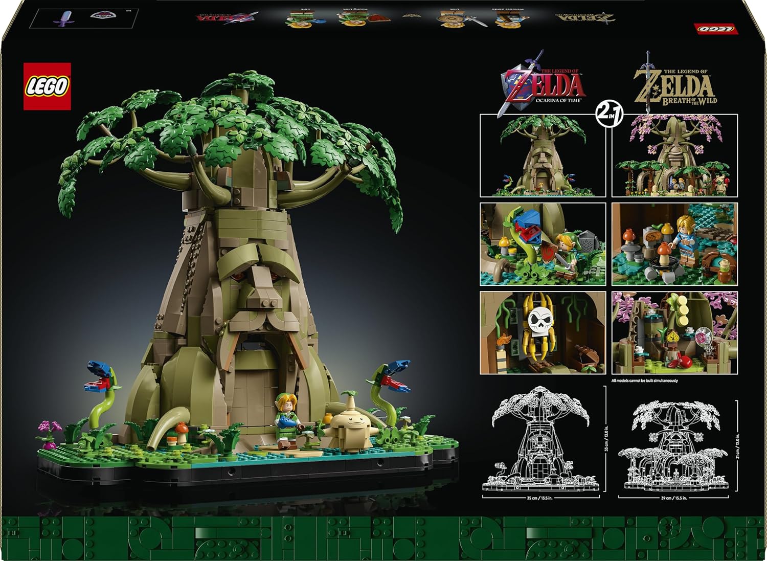 LEGO The Legend of Zelda Vénérable Arbre Mojo 2-en-1 - Kit de décoration Collector - Princesse Zelda & 3 minifigurines de Link - Set de Construction pour Adulte - Cadeau pour Fans de Jeux vidéo 77092 — vue 12