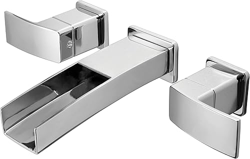 Miniatura 5 de Pfister LG49DF1B Kenzo - Grifo de baño de 2 manijas para montaje en pared, color negro mate