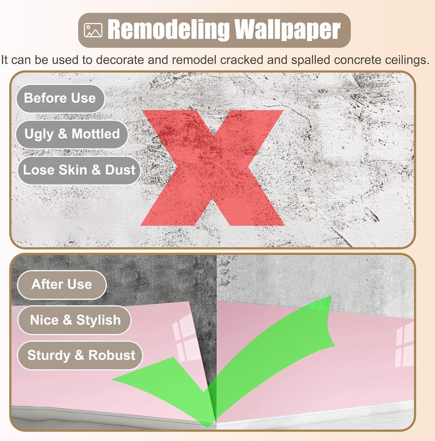 Decorative Foil Ceiling Wallpaper Strong Self Adhesive, Home Suspended Ceiling Tile for Vinyl Wall/Popcorn Wall/Wooden, Pure Color Ceiling Tile(Dark Green,10 Pack)