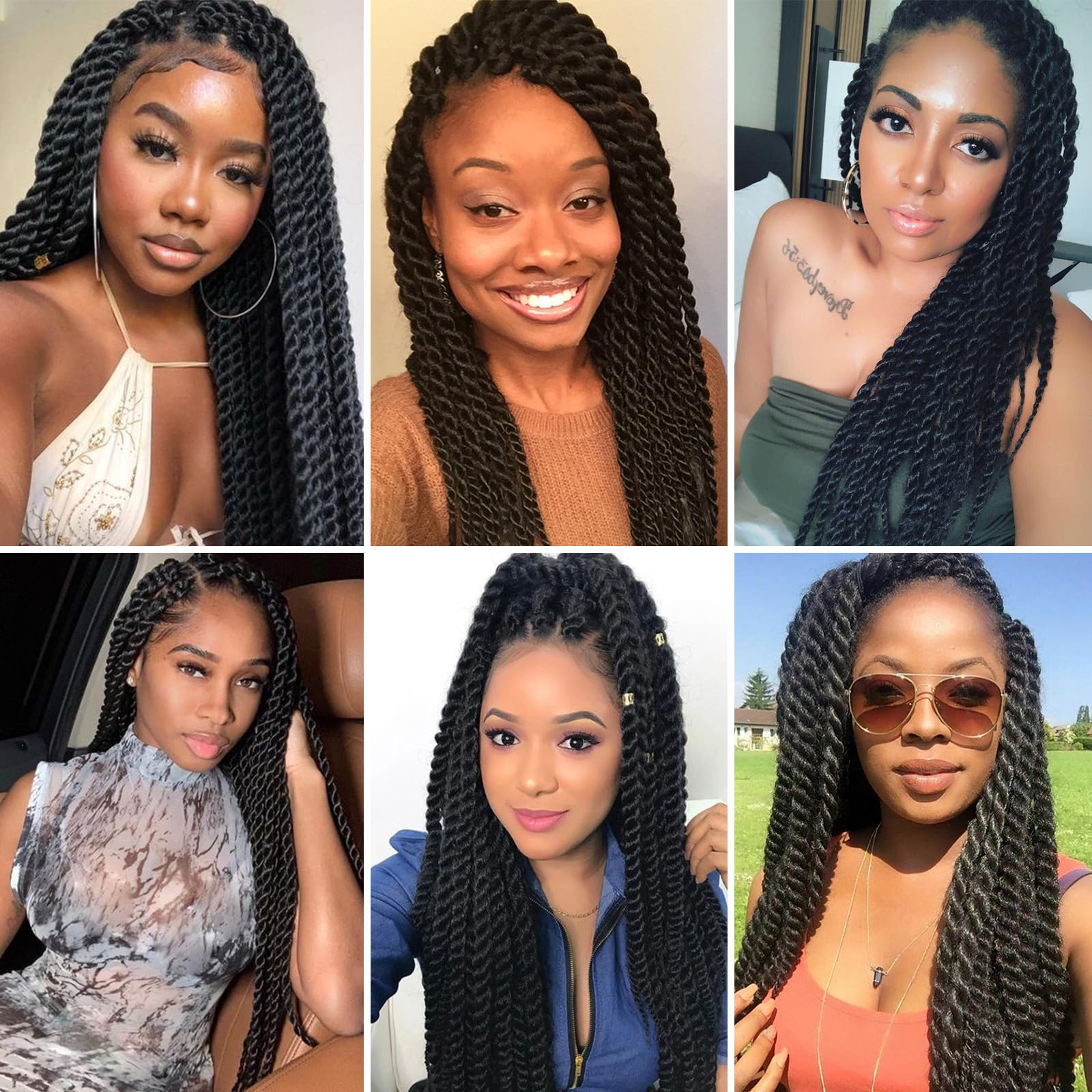 Amazon.com : Havana Twist Crochet Hair 12 Inch Jumbo Senegalese