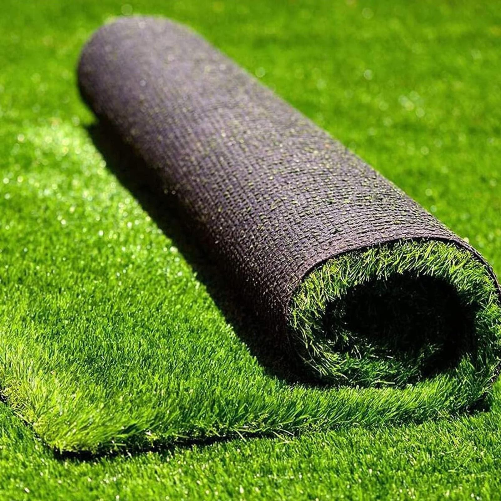 Rollo de césped artificial realista de 2 x 4 m para jardín, patio y balcón, base duradera incluida, mejora tu espacio al aire libre ahora
