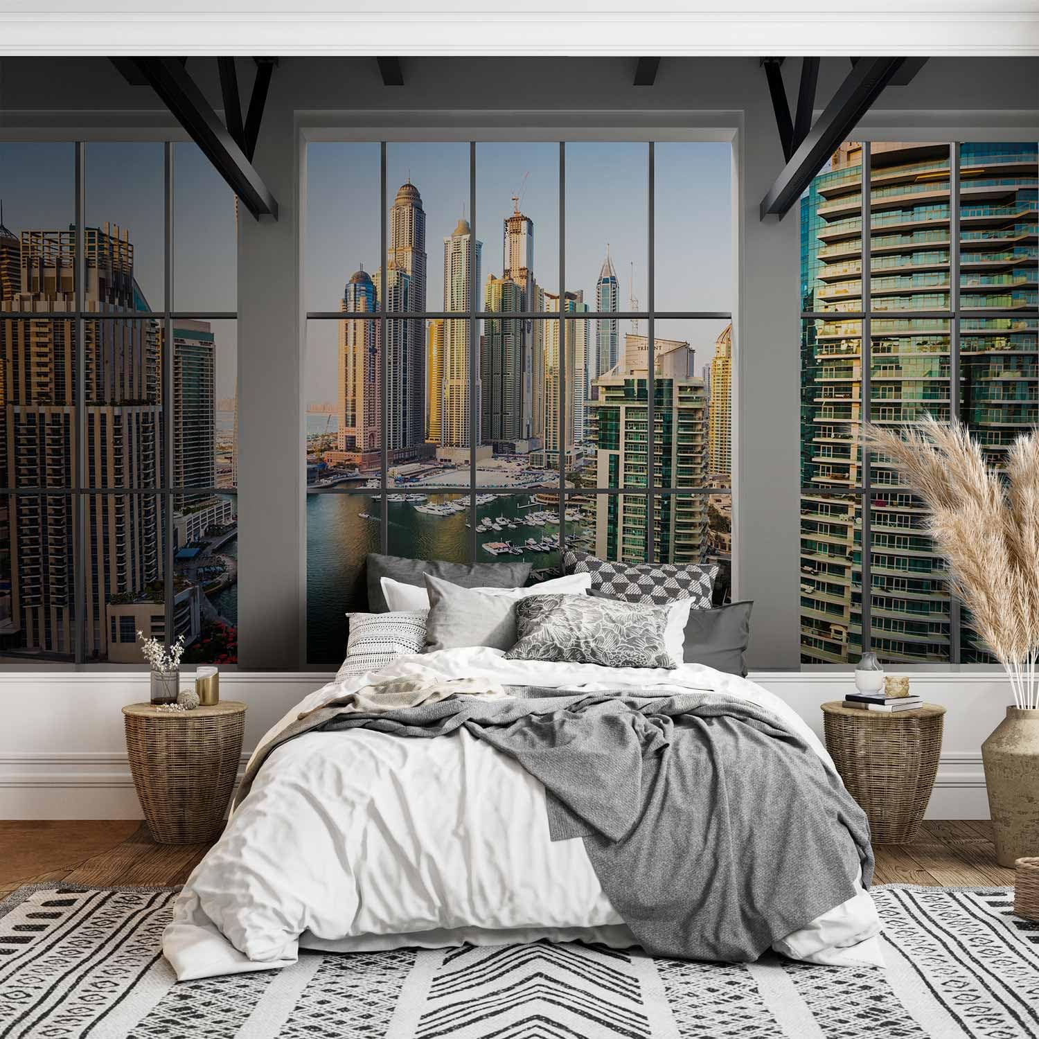 Fotomurales B&D XXL   250x175 Cm XXL Papel Pintado Tejido No Tejido Decoración De Pared Decorativos Murales Moderna Diseno Fotográfico Ventana C A 0066 A B