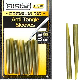 Anti Tangle Sleeve Long Karpfen, 10x3cm gerippt