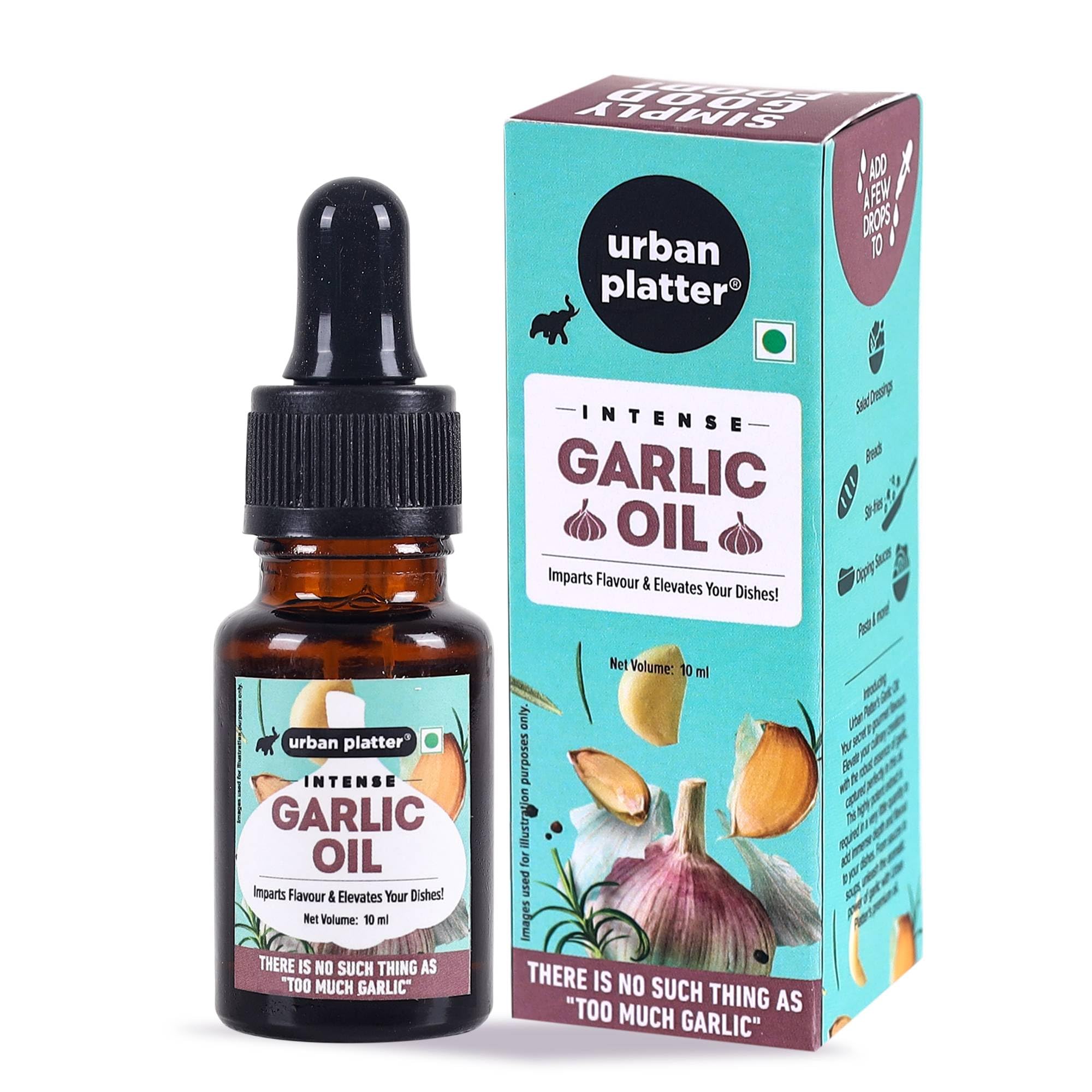 Urban Platter Garlic Oil, 10 ml (Intense & Flavourful | Garlic Extract/Flavour | with Dropper) (B0CK5QJKXN) Amazon Price History, Amazon Price Tracker