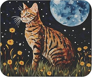 قاعدة ماوس بتصميم قطة ستاري نايت للابتوب والكمبيوتر - 211، مطاط