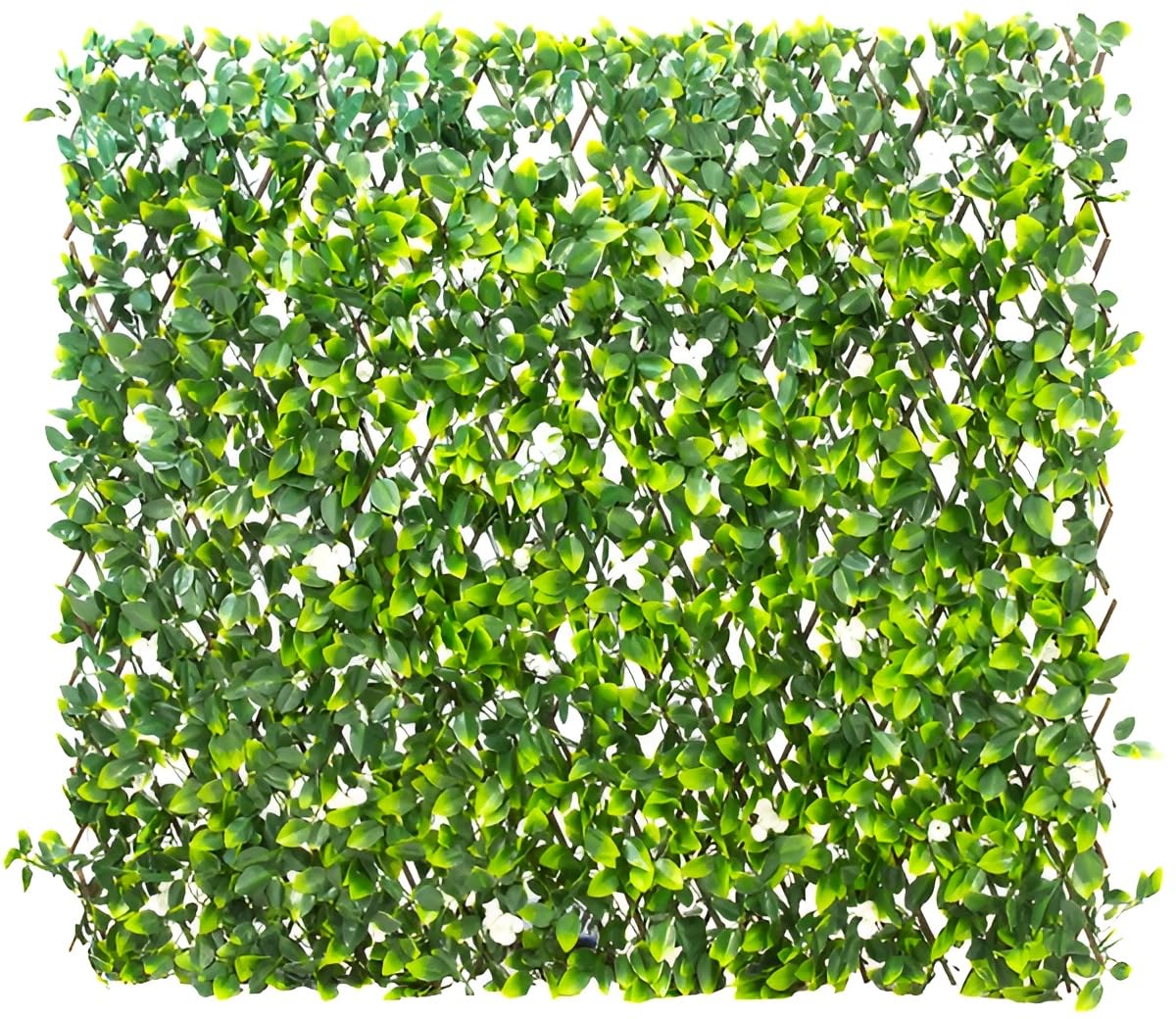 Papillon Extendable Artificial Flower Outdoor Screening Trellis (White) 1m x 2m (3ft 3in x 6ft 7in)