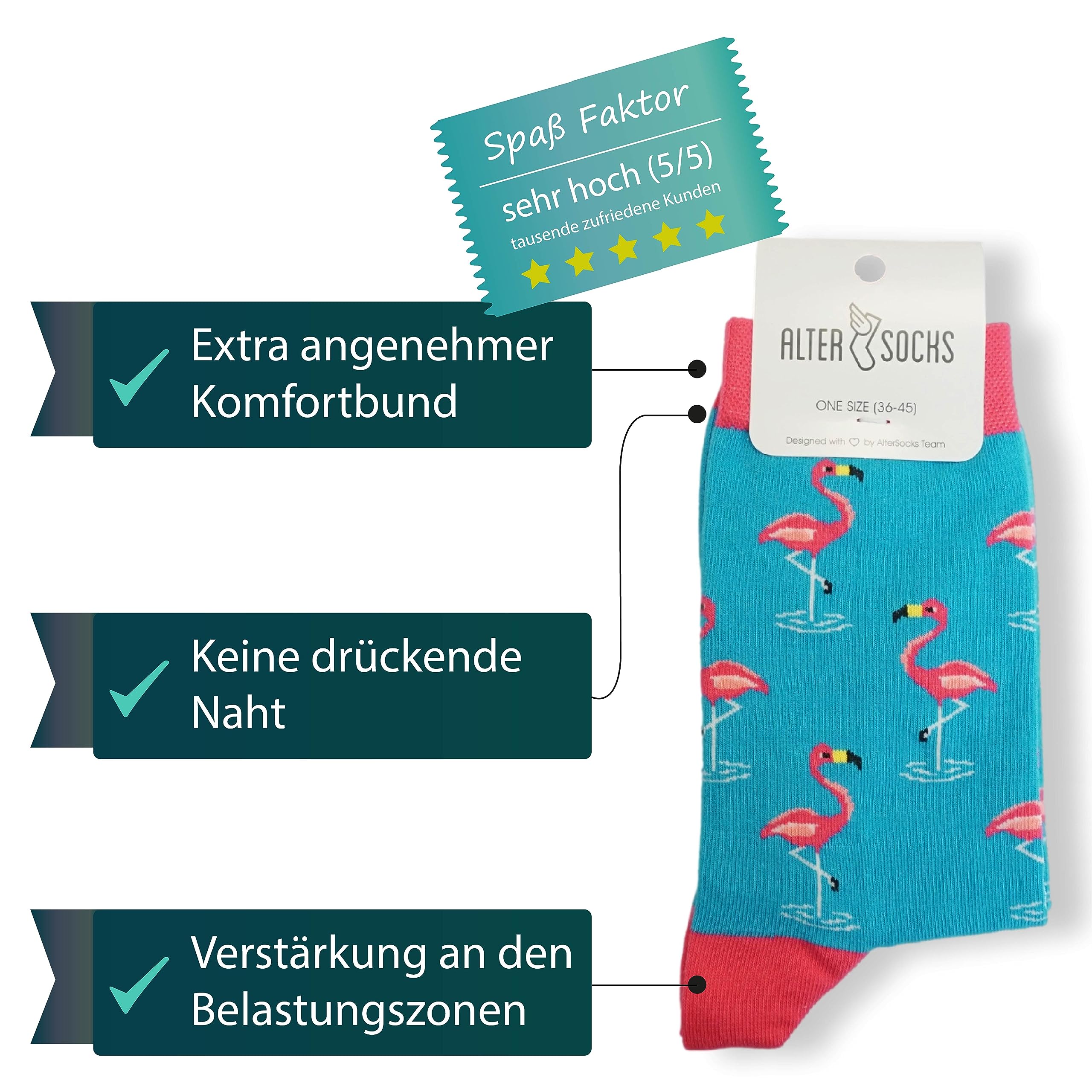 ALTER SOCKS Calzini da uomo e da donna di Altersocks, regalo pazzesco - calzini di cotone taglia unica