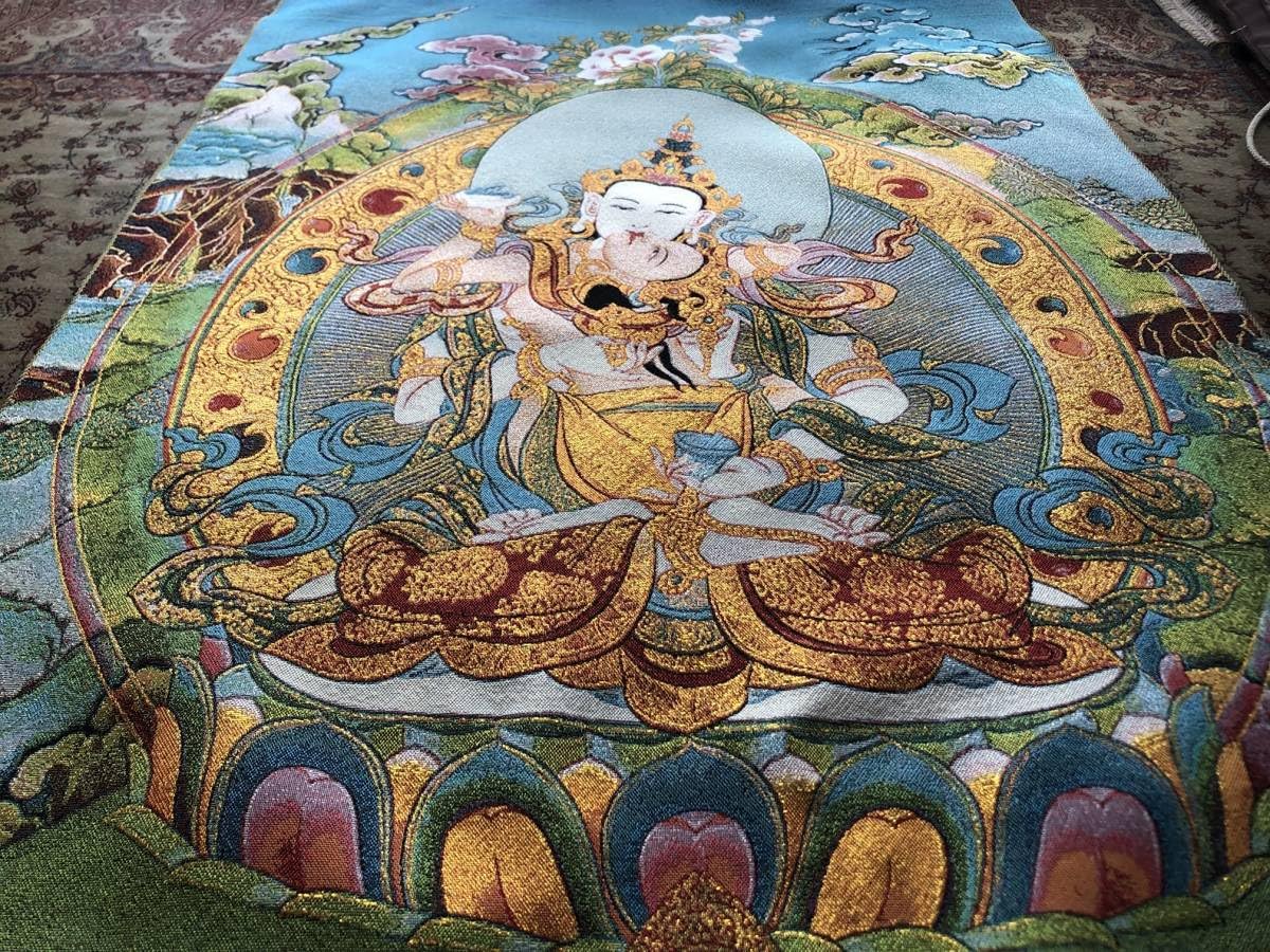 Amazon.co.jp: チベット密教 卍 仏教美術 金剛さった ヤブユム 歓喜仏