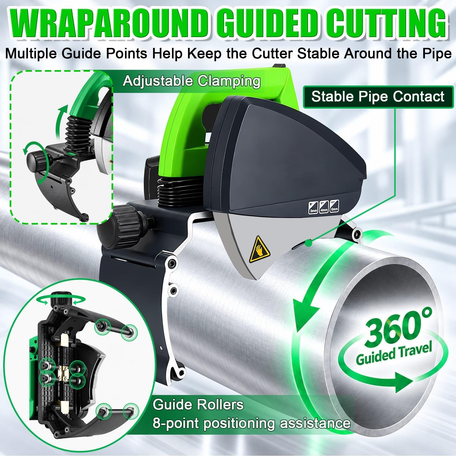 Tagliatubi Elettrico, Macchina da Taglio per Tubi 15-220 mm