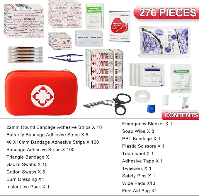 Ultimate First Aid Kit for Adventures! 276 Pieces