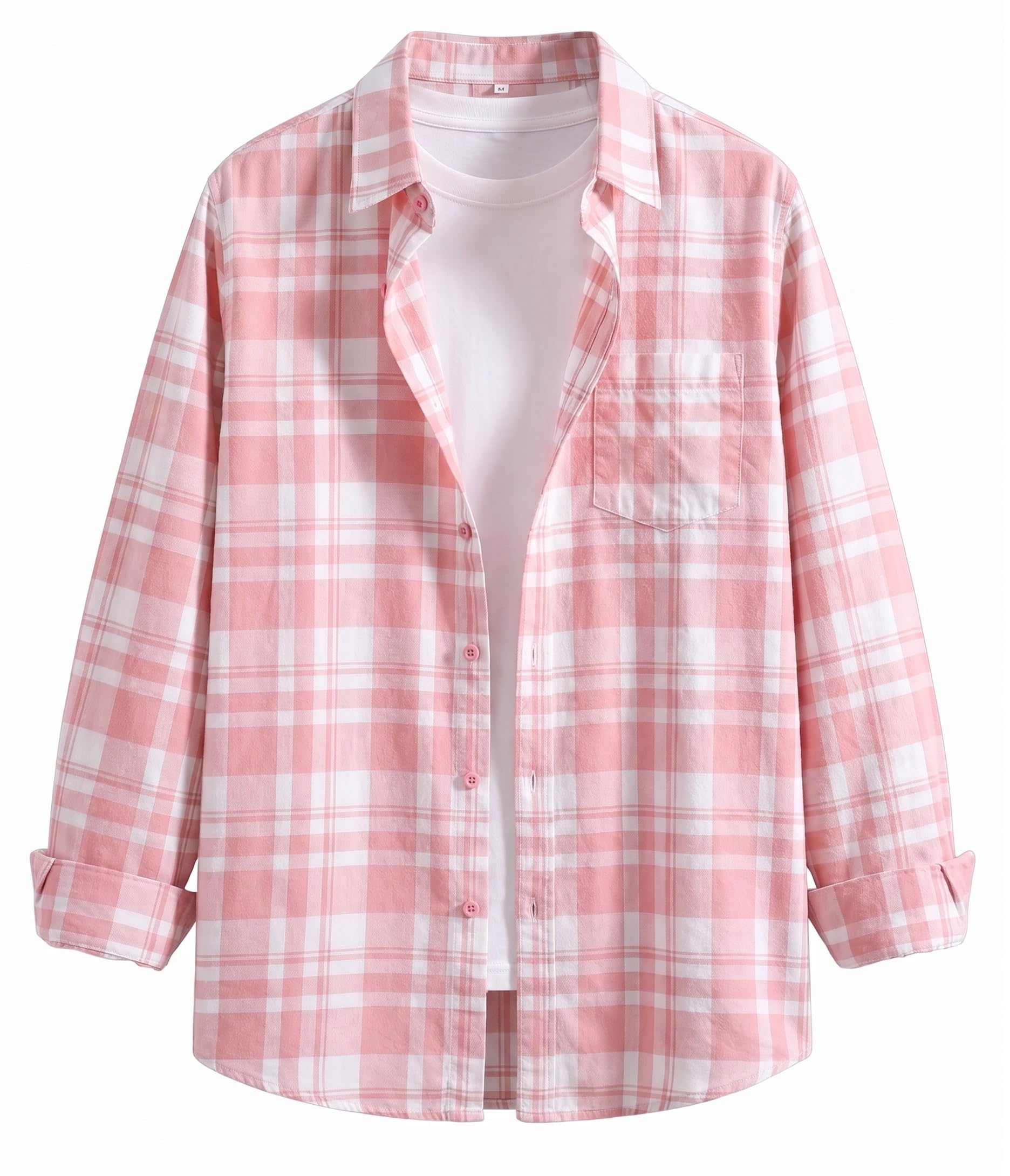 Afflatus Men's Pink Checked Cotton Blend Shirt - Image 1
