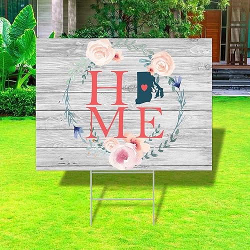 Miniatura 9 de Yard Sign New Mexico H Sign Wreath Home State Signs Heavy Duty Rust 2-Sided MADE IN USA 18x24 Inch Indoor Or Outdoor Use Xmas Pathway Walkway Lawn