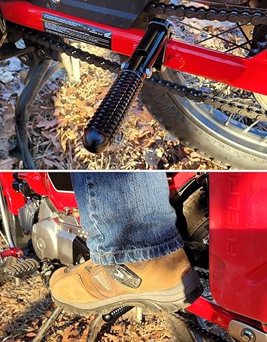 Miniatura 4 de KEMIMOTO Estriberas para el pasajero trasero compatibles con CT125 Trail 125 Hunter Cub 2021 2022 2023 2024 - Estriberas plegables para motocicleta