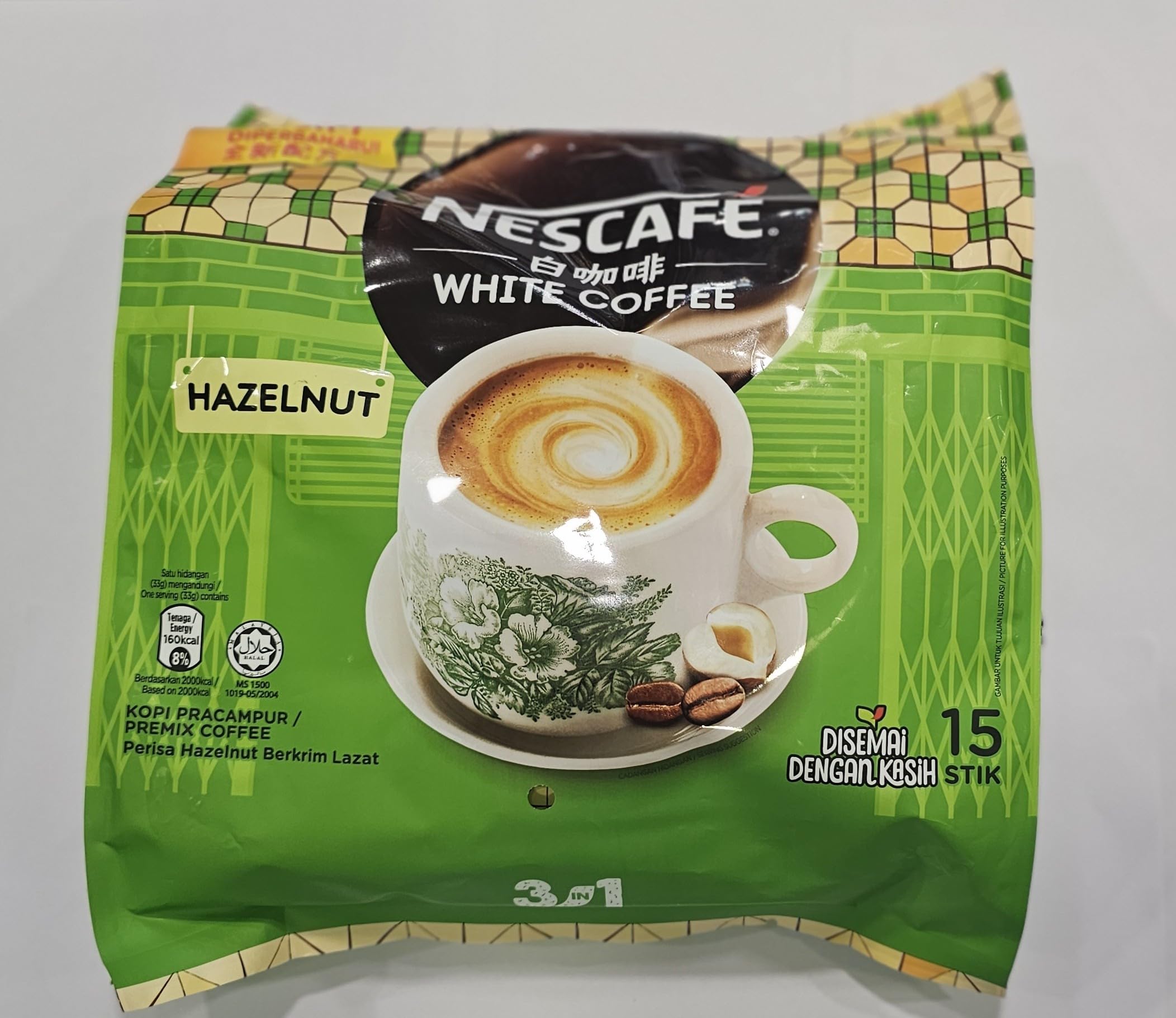 NESCAFE WHITE COFFEE HAZELNUT 15 STICK 495G (B0BS4CM1QR) Amazon Price History, Amazon Price Tracker