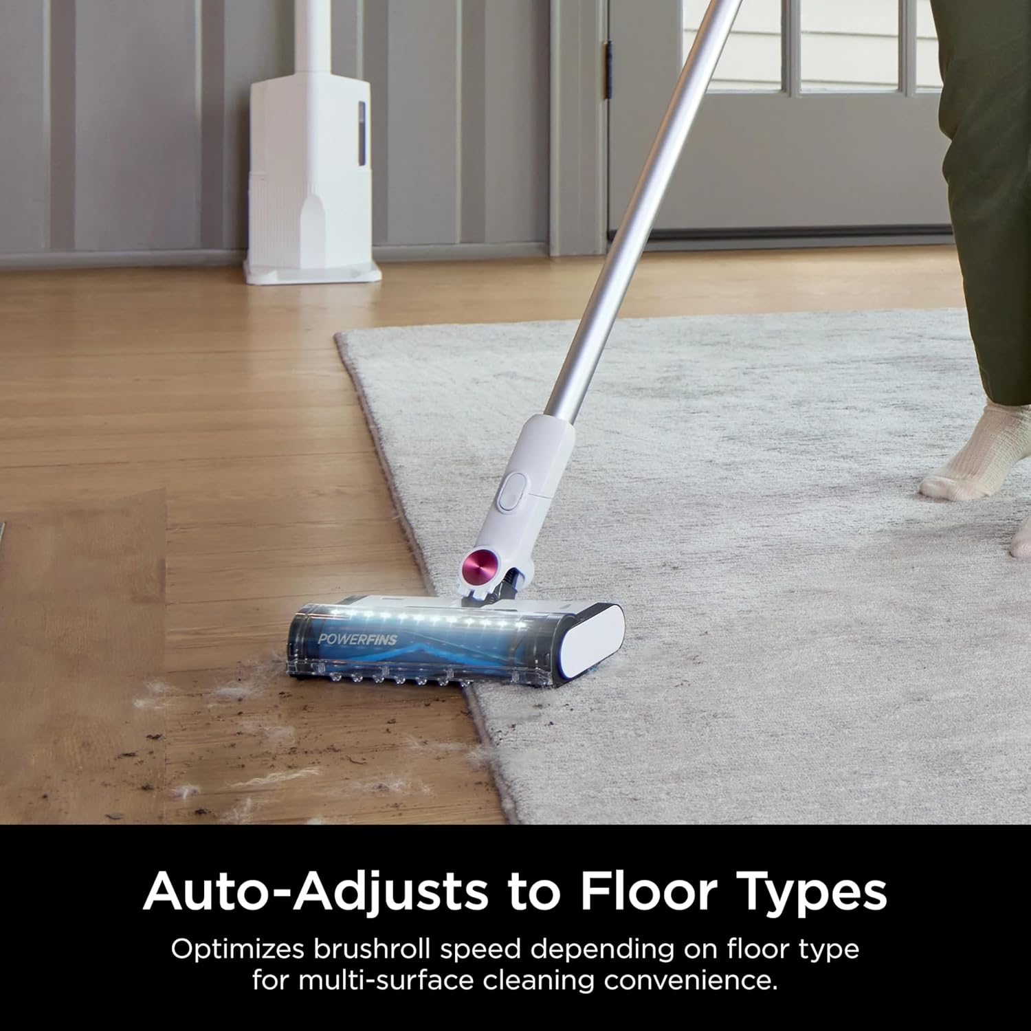 SHARK Clean & Empty Cordless Stick Vacuum Cleaner, Auto-Empty System, Self Cleaning Brushroll, HEPA Filter, Powerful Suction, Compact Lightweight, Perfect for Pet Hair (Renewed) (White + Bold Magenta)