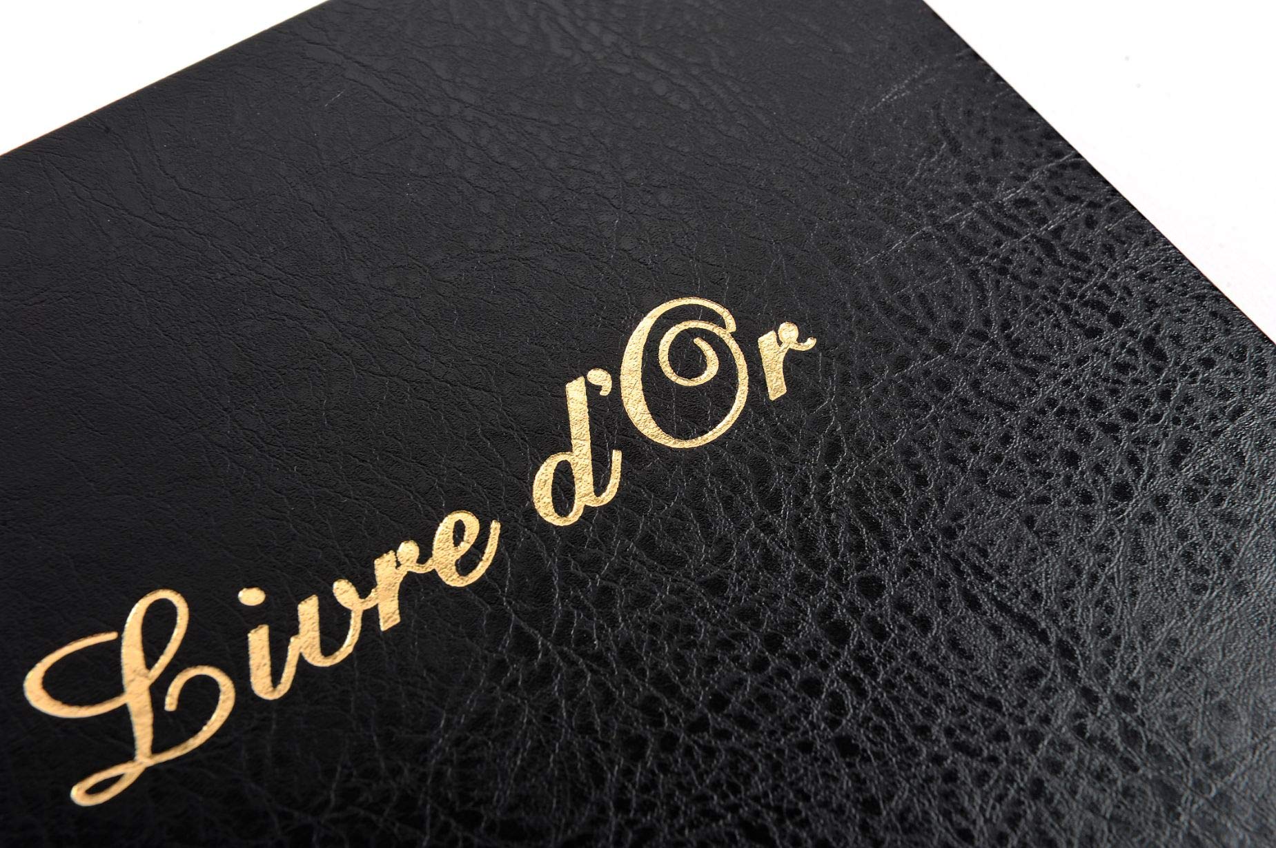 Exacompta, Ref. 4981E, 1 imitation leather guest book, Vertical format: 27 x 22 cm, Gold edge with title in gold letters - Image 4