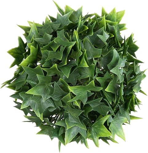 Miniatura 5 de Vickerman Everyday Mini bola artificial de hiedra de 15 pulgadas, resistente a los rayos UV, bola sintética para interiores y exteriores, vegetación