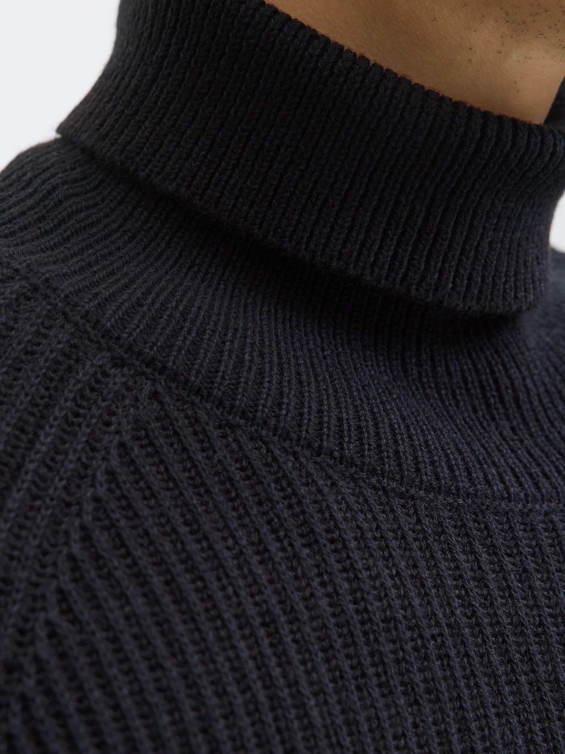 JACK & JONES Jjpannel Knit Roll Neck Aw25 Jjpannel Knit Roll Neck Aw25 Uomo (Pacco da 1)