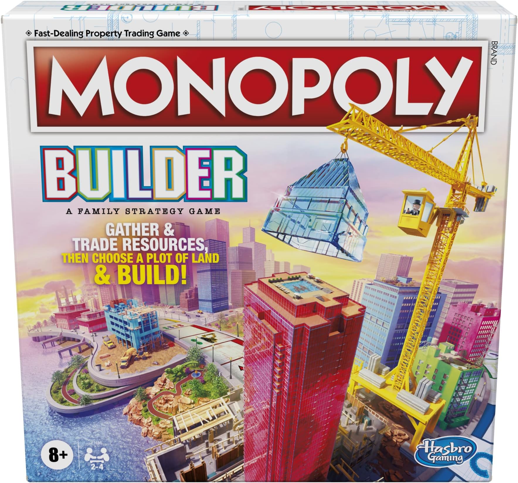 Monopoly Builder Board Game, Strategy Game, Family Game, Games For Kids, Fun Game To Play, Family Board Games