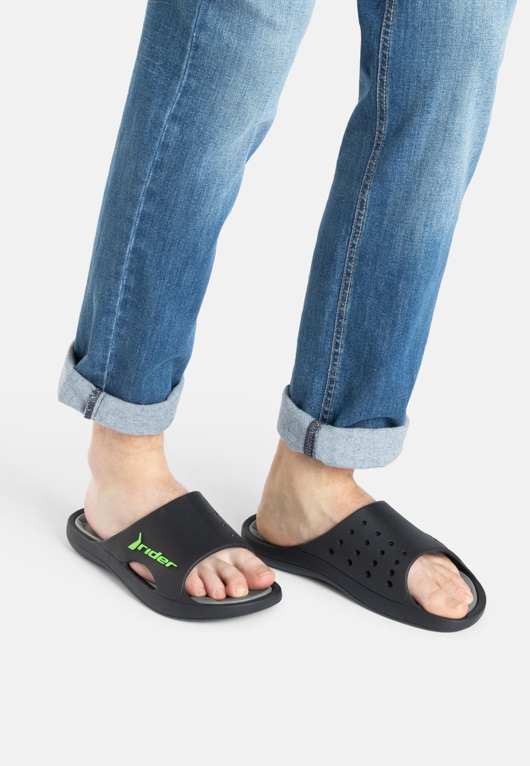 RIDER Bay XIV Sandale 2025 Black/Grey/Green
