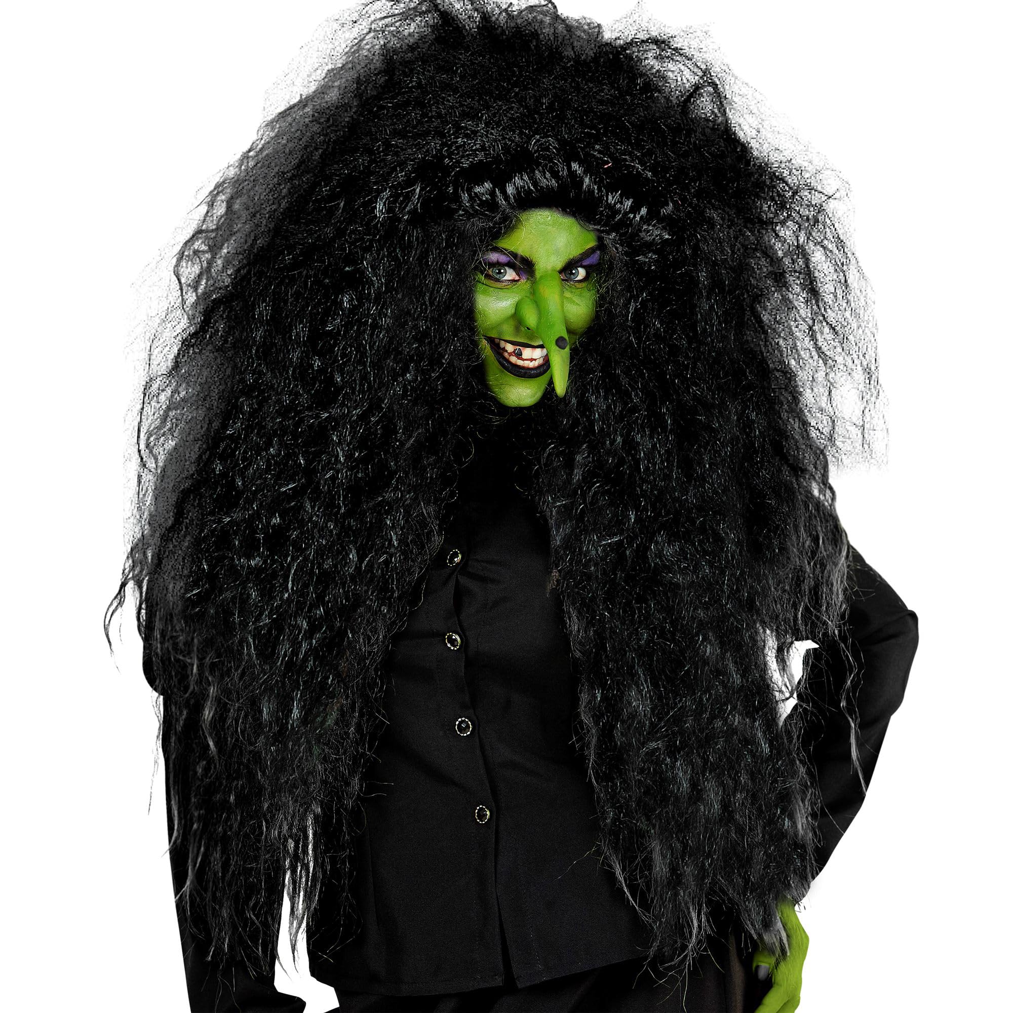 W WIDMANN MILANO Party Fashion - Oversized Fringe Wig for Women, Halloween, Carnival, Theme Parties