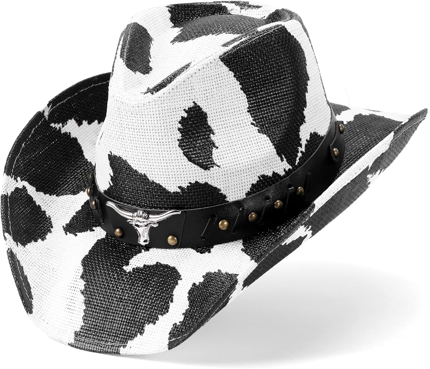 Straw Cowboy Hat for Men and Women Cowgirl Cowboys Cowgirls Woven Crease for Western Gift Gifts