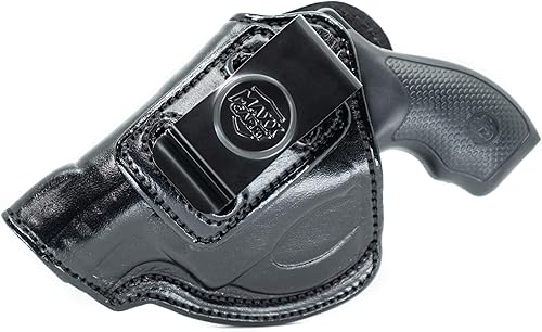 Miniatura 10 de Maxx Carry IWB - Funda de cuero para revólver Ruger LCR, LCRx, SP101  S&W Bodyguard 38 Special, M&P 340  Taurus 85, 605, 856 y otros revólveres de