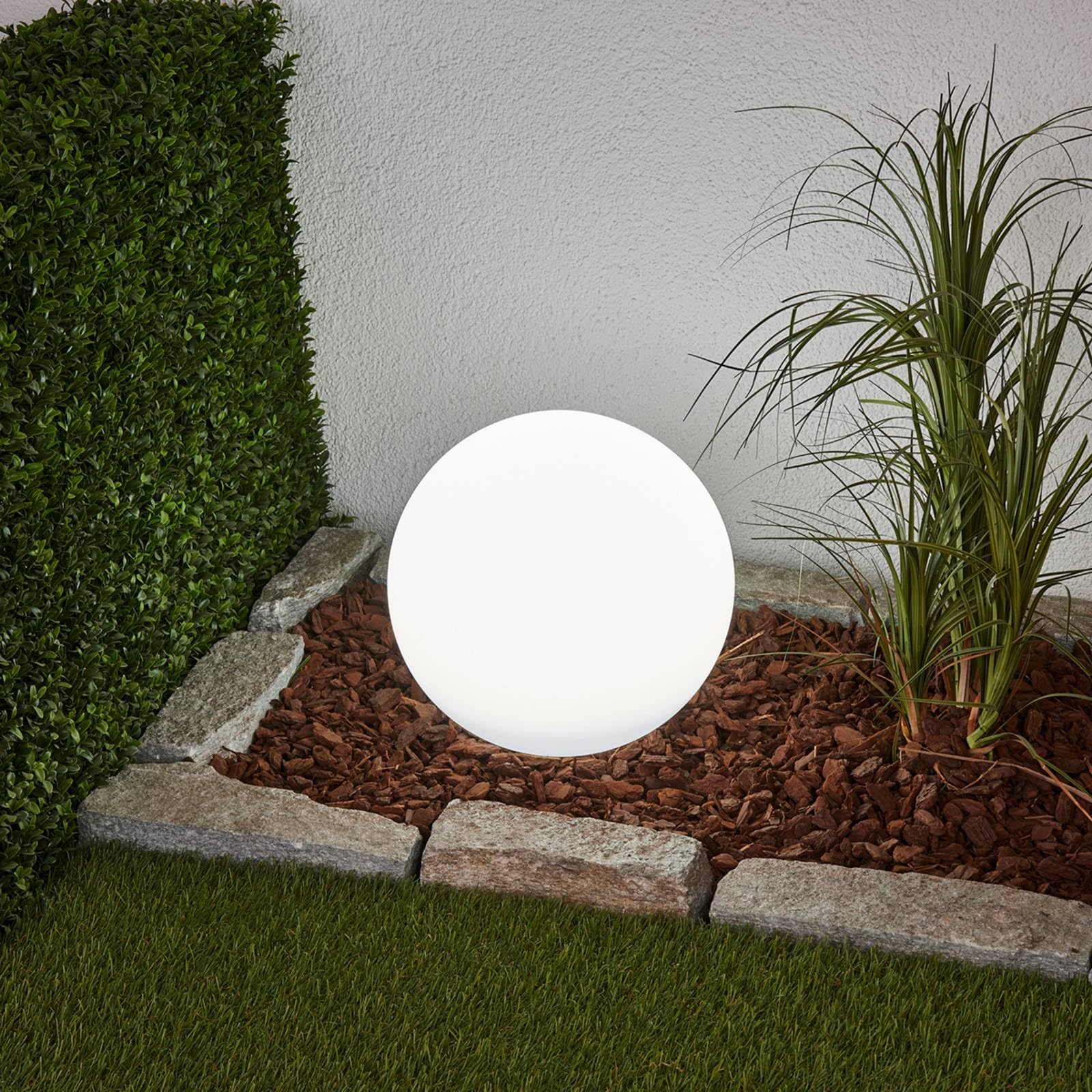 Lindby Lampada globo da esterno lago - Moderno - Plastico - Bianco - Sfera Non sostituibile Max. 2 x 0.2 0.2