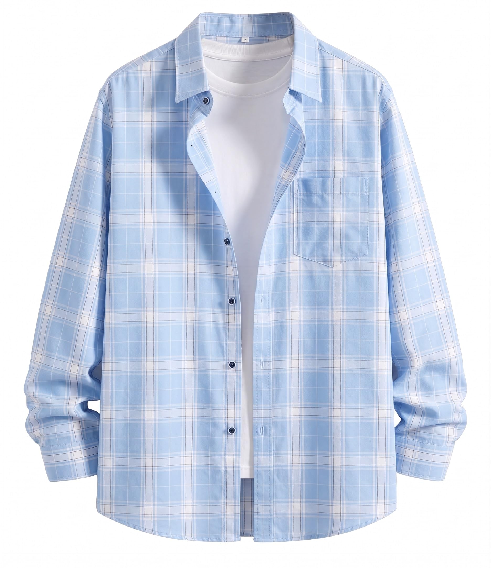 indoprimo Men’s Stylish Cotton Blend Casual Checks Shirt || Full Sleeve Shirt for Man || Perfect for Casual and Classic Fit & Style || Stylish Everyday Wear-picture-45