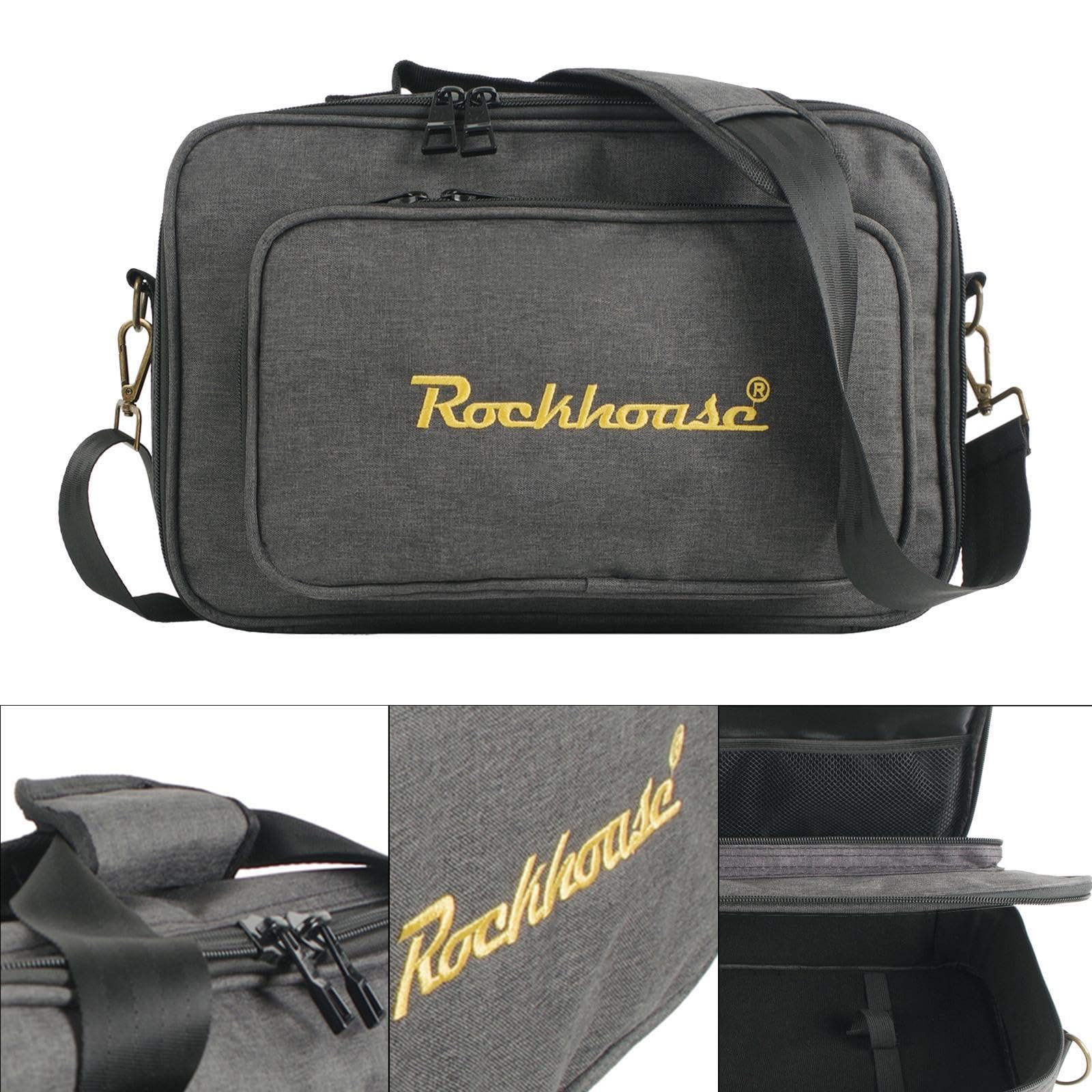 harayaa Pedal de guitarra Pedal de transporte Efecto de caja Pedalboard Carry Bolsa Bolsa de almacenamiento Mostrar agua Bolsa de guitarra de rendimiento, 36cmx23cmx14cm