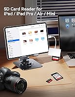 Vista 4 de Lector de tarjetas USB C a SD, adaptador de tarjeta SD BnmxTek con 3 puertos SD MicroSD USB, lector de tarjetas de memoria USBC para iPhone 15 16