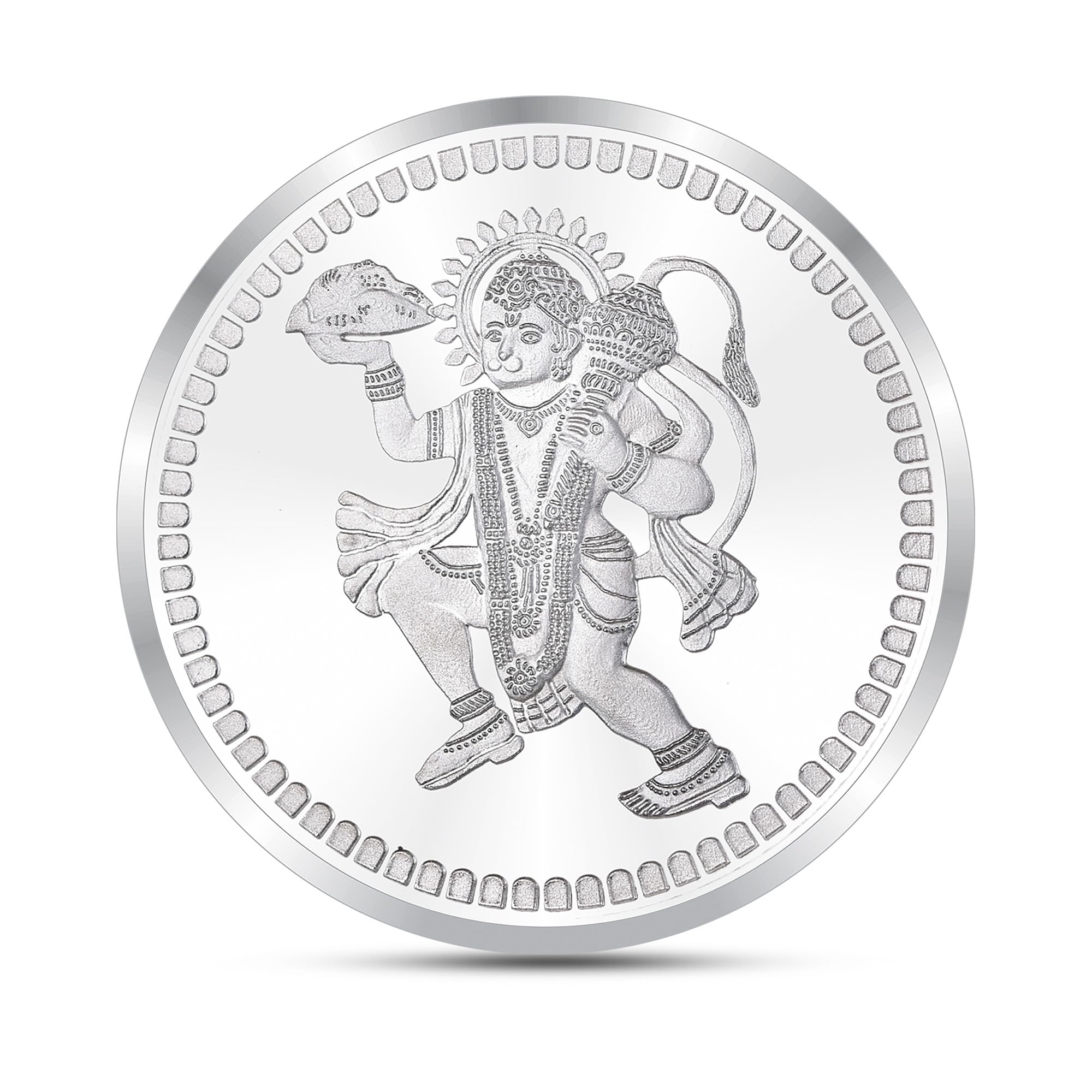 Precious Moments BIS Hallmarked Silver Coin Hanuman 10 gm 999 Pure