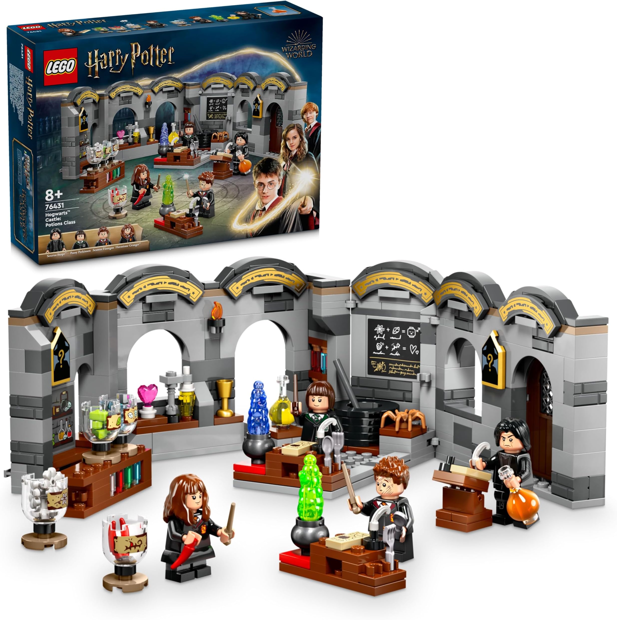 LEGO Harry Potter Hogwarts Castle: Potions Class Playset, Wizard Toy for Kids 76431